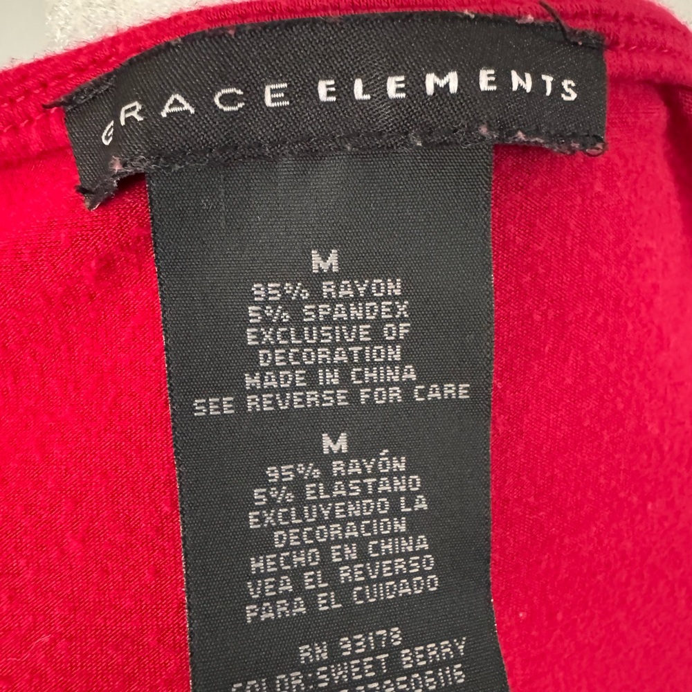 Grace Elements Red top - image 5